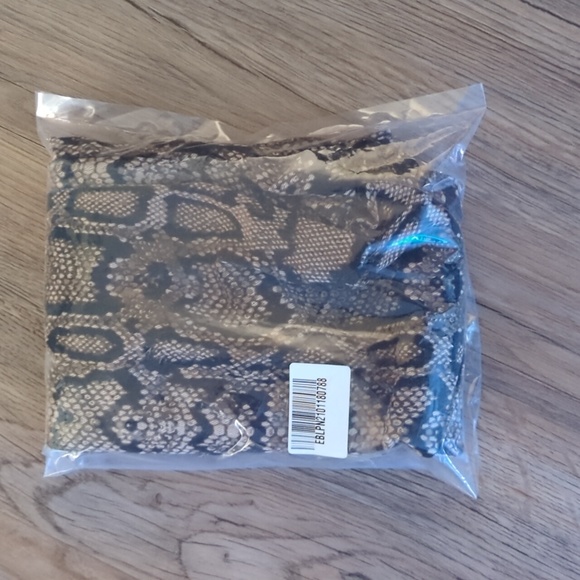 Hue leggings Brown python Size S ultra soft denim - Picture 8 of 10